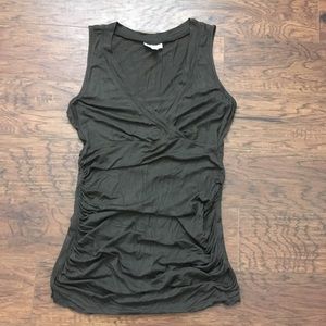 A Pea In The Pod Maternity Olive Green Medium Top